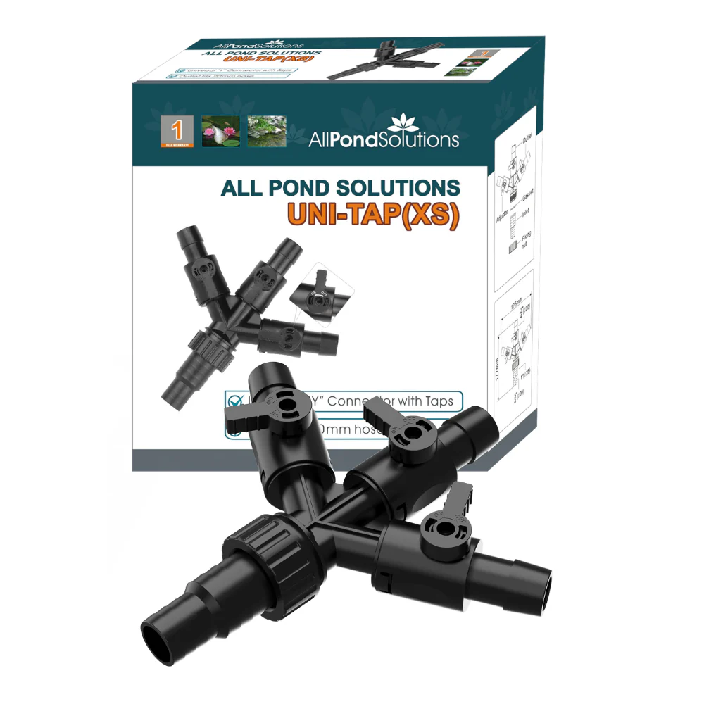 Uni Tap 4 Way Pond Hose with Adaptor Taps 20mm